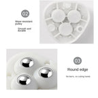 Self Adhesive Furniture Wheels Set of Four Swivel Ball Castors with Stainless Steel Balls Stick On Mini Casters for Cabinets | Storage Boxes and Bins