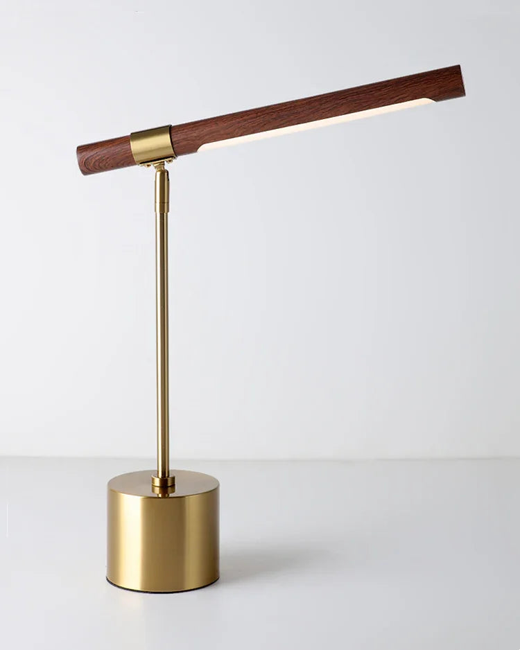 Modern Wood Table Lamp With Warm LED Glow for Home Office — Ashbury Home & Living