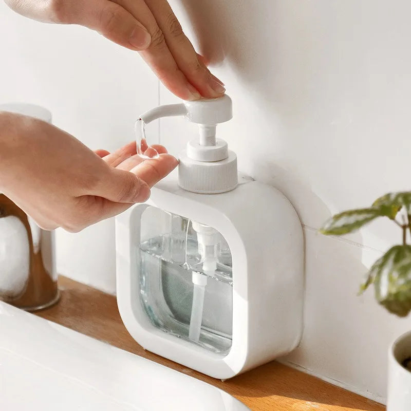 Refillable Soap Dispenser Pump Bottle Square Minimalist Hand Soap and Lotion Dispenser for Bathroom Basin | Kitchen Sink and Shower