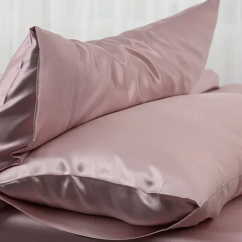 Mulberry Silk Pillowcase Smooth Soft Natural Silk Pillow Cover with Envelope Closure Breathable Bedding for Bedroom | Guest Room