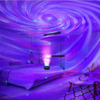 Aurora Projector Night Light Northern Lights Mood Lamp with Music Sync and Remote Control USB Rechargeable for Bedroom | Gaming Room and Parties