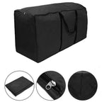 Water Repellent Garden Cushion Storage Bag Heavy Duty Oxford Fabric Zip Up Bag with Carry Handles for Patio Cushions | Christmas Tree and Covers