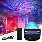 Aurora Projector Night Light Northern Lights Mood Lamp with Music Sync and Remote Control USB Rechargeable for Bedroom | Gaming Room and Parties