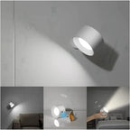 Cordless LED Wall Light Rechargeable Magnetic Wall Lamp with Rotating Head Dimmable Touch or Remote Control for Bedroom | Hallway and Stairs