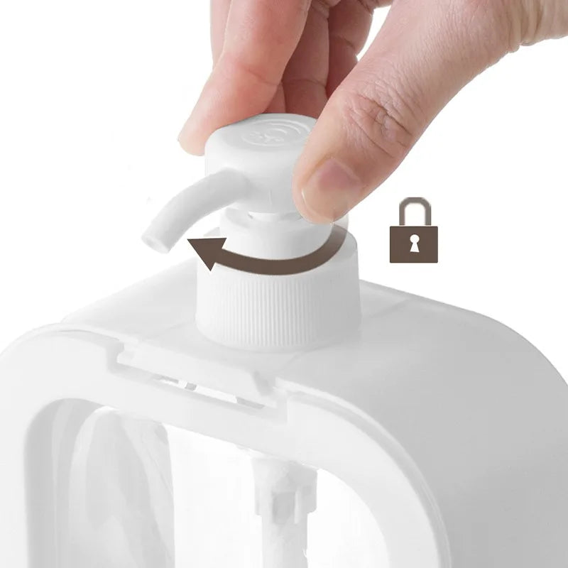 Refillable Soap Dispenser Pump Bottle Square Minimalist Hand Soap and Lotion Dispenser for Bathroom Basin | Kitchen Sink and Shower