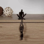 Abstract Couple Shelf Sitter Sculpture with Hanging Figure for Bookshelf