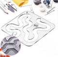 Acrylic Quilting Template Set for Free Motion Quilting with Stitch Guides