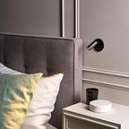 Adjustable LED Wall Reading Light with Swivel Cylinder Head and Toggle Switch