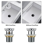 Click Clack Pop Up Basin Waste Sink Drain Plug for Bathroom Sinks