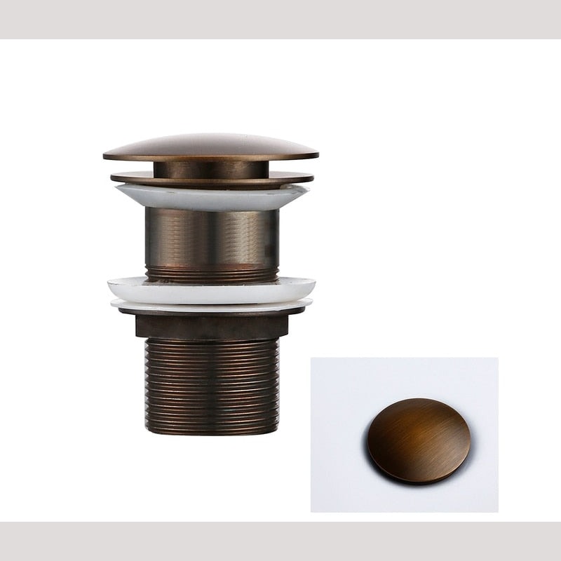 Click Clack Pop Up Basin Waste Sink Drain Plug for Bathroom Sinks