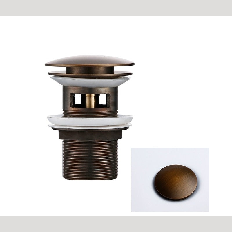 Click Clack Pop Up Basin Waste Sink Drain Plug for Bathroom Sinks