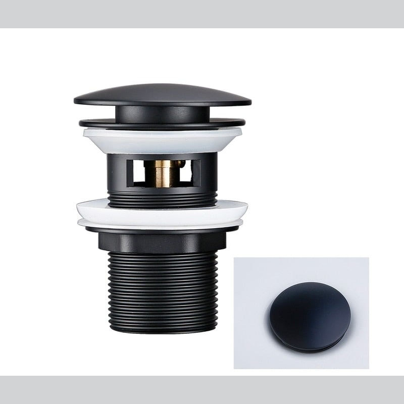 Click Clack Pop Up Basin Waste Sink Drain Plug for Bathroom Sinks