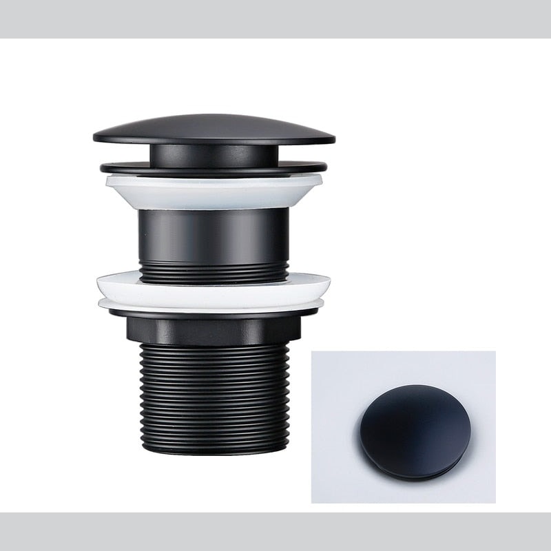 Click Clack Pop Up Basin Waste Sink Drain Plug for Bathroom Sinks