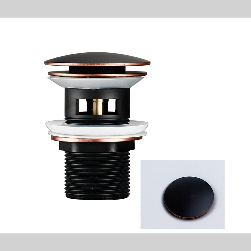 Click Clack Pop Up Basin Waste Sink Drain Plug for Bathroom Sinks