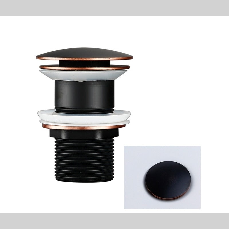 Click Clack Pop Up Basin Waste Sink Drain Plug for Bathroom Sinks
