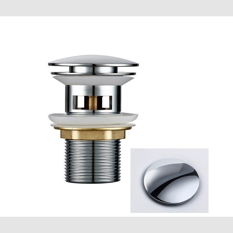 Click Clack Pop Up Basin Waste Sink Drain Plug for Bathroom Sinks