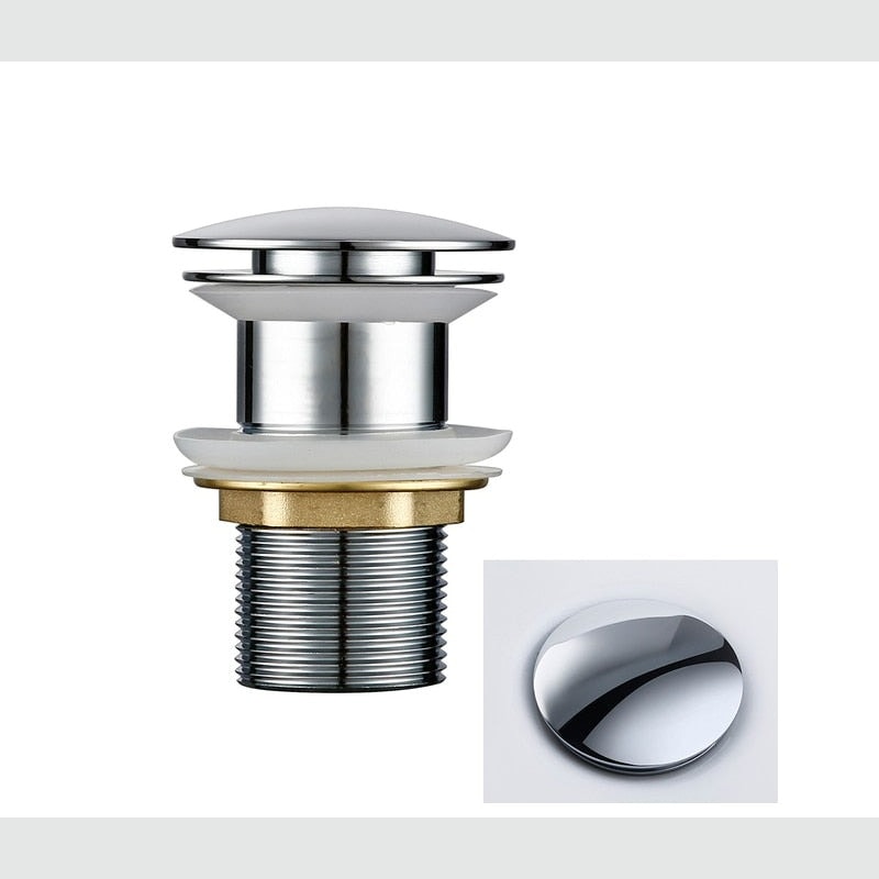 Click Clack Pop Up Basin Waste Sink Drain Plug for Bathroom Sinks
