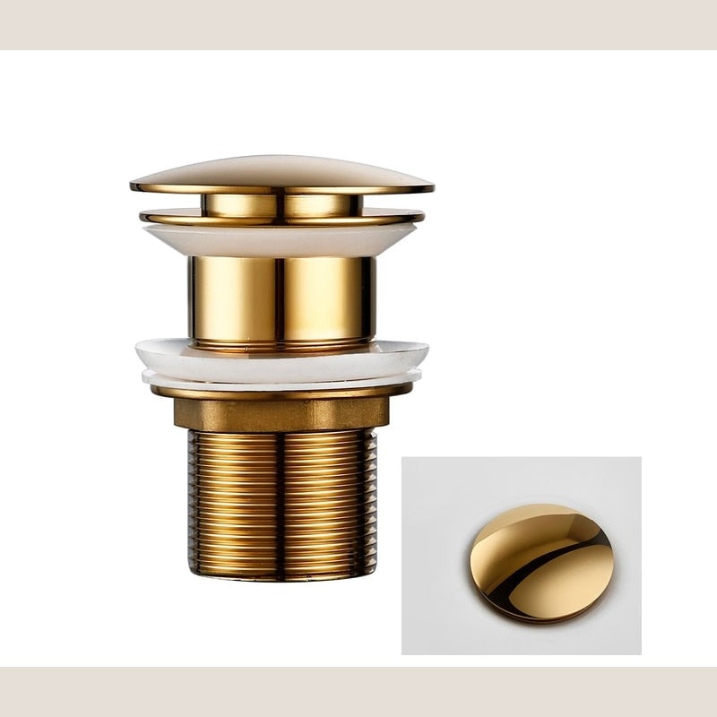 Click Clack Pop Up Basin Waste Sink Drain Plug for Bathroom Sinks