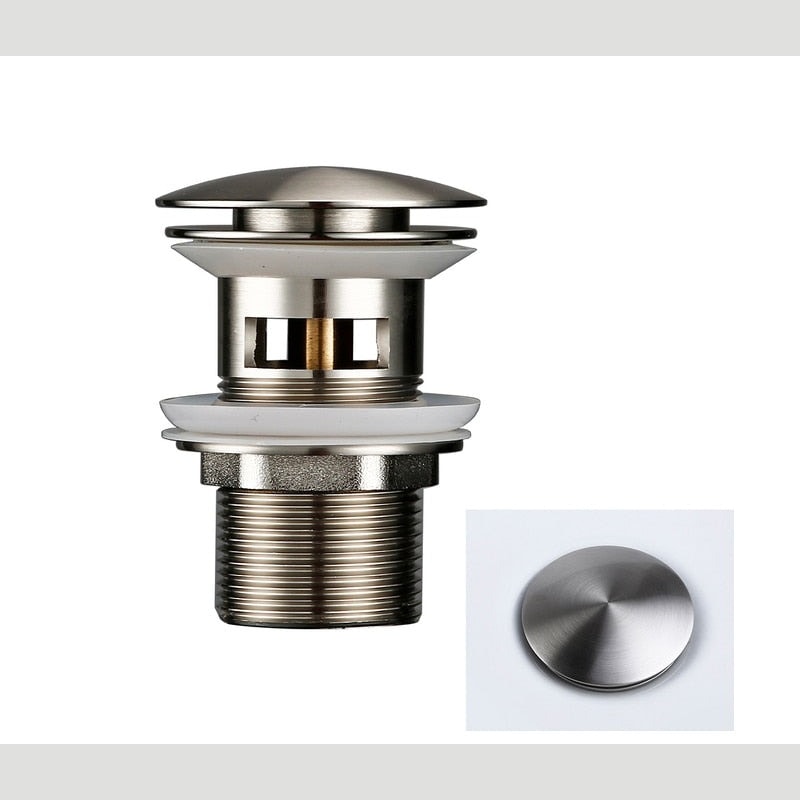 Click Clack Pop Up Basin Waste Sink Drain Plug for Bathroom Sinks