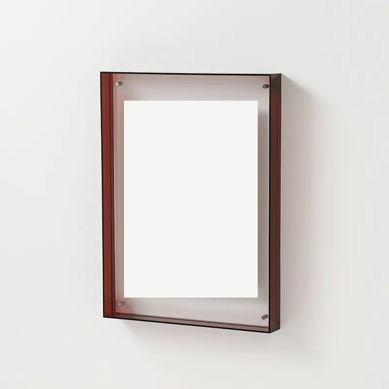 Coloured Acrylic Box Picture Frame Modern Wall Mounted Floating Photo Display