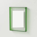 Coloured Acrylic Box Picture Frame Modern Wall Mounted Floating Photo Display