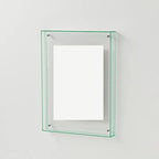 Coloured Acrylic Box Picture Frame Modern Wall Mounted Floating Photo Display