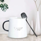 Contemporary Matte Stainless Steel Cutlery Set with Sculptural Scoop Design