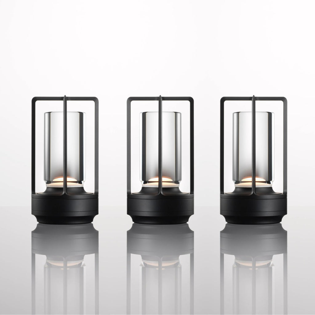 Cordless Crystal Lantern Table Lamp Rechargeable with Touch Dimmer