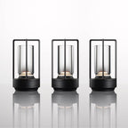 Cordless Crystal Lantern Table Lamp Rechargeable with Touch Dimmer