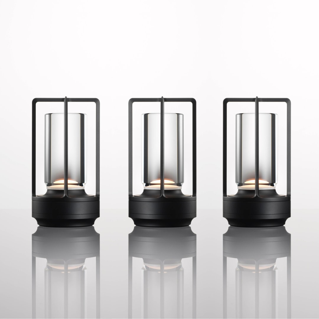 Cordless Crystal Lantern Table Lamp Rechargeable with Touch Dimmer
