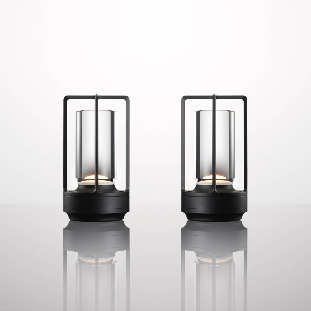 Cordless Crystal Lantern Table Lamp Rechargeable with Touch Dimmer