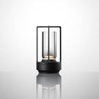 Cordless Crystal Lantern Table Lamp Rechargeable with Touch Dimmer