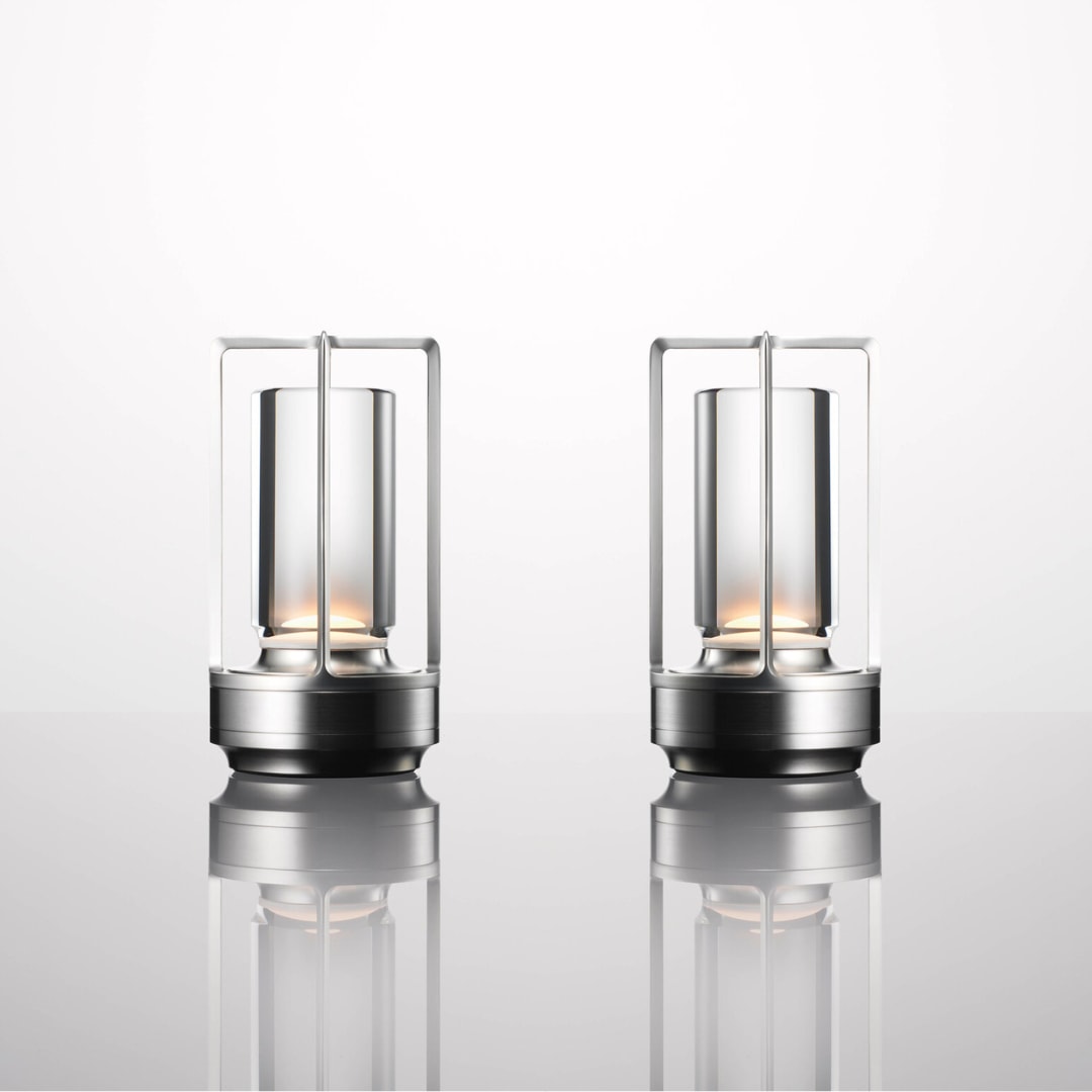 Cordless Crystal Lantern Table Lamp Rechargeable with Touch Dimmer