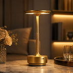 Cordless Rechargeable Aluminium LED Table Lamp with Touch Dimmer for Bedside