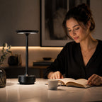Cordless Rechargeable Aluminium LED Table Lamp with Touch Dimmer for Bedside