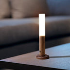 Cordless Rechargeable Wooden Wall Light with Motion Sensor and Magnetic Mount