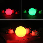 Cordless USB Rechargeable Colour Changing LED Globe Lamp with Remote Control