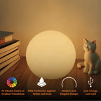 Cordless USB Rechargeable Colour Changing LED Globe Lamp with Remote Control