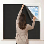 Cut to Size Blackout Window Cover with Static Cling for Bedroom Windows