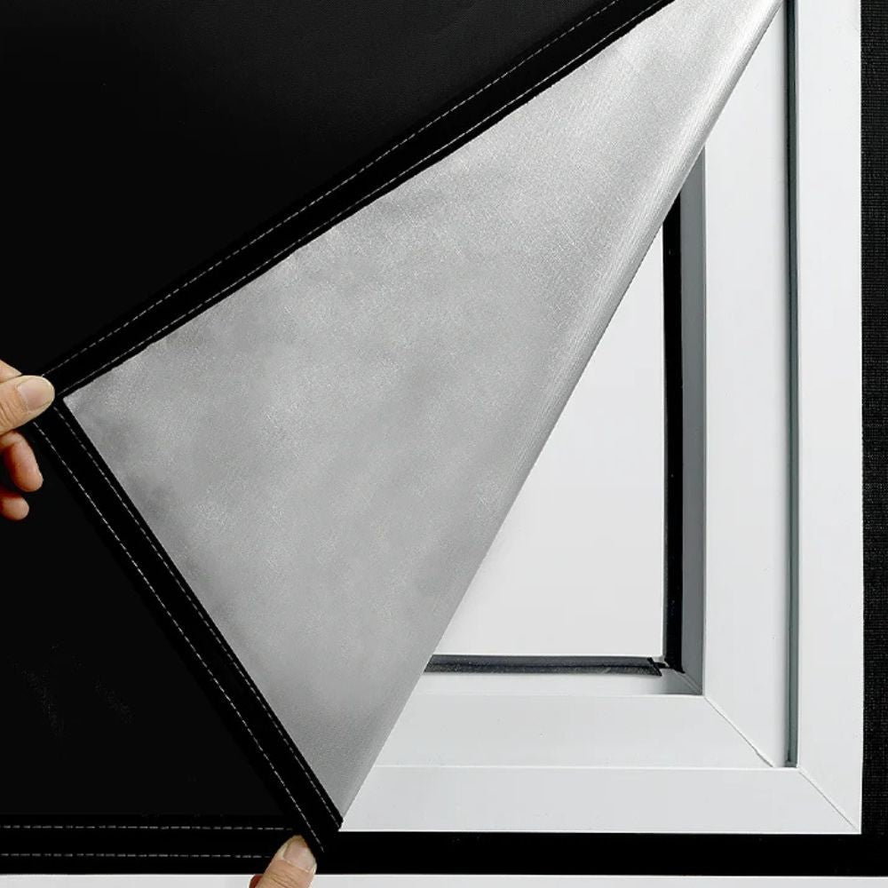 Cut to Size Blackout Window Cover with Static Cling for Bedroom Windows