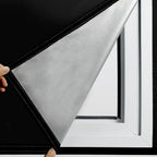 Cut to Size Blackout Window Cover with Static Cling for Bedroom Windows