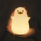 Cute Silicone Animal Night Light with Tap Dimming | USB Rechargeable Lamp