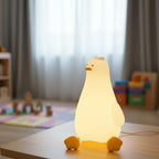 Cute Silicone Animal Night Light with Tap Dimming | USB Rechargeable Lamp