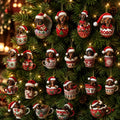 Dachshund Advent Calendar with Hanging Christmas Tree Ornaments