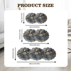 Diatomite Bath Mat Flower Shaped Quick Dry Non Slip Stone Mat for Bathroom