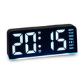 Digital LED Alarm Clock with Colour Night Light and Large Display for Bedroom