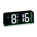 Digital LED Alarm Clock with Colour Night Light and Large Display for Bedroom