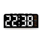 Digital LED Alarm Clock with Colour Night Light and Large Display for Bedroom