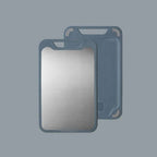 Double Sided Stainless Steel Cutting Board with Juice Groove and Garlic Grinder