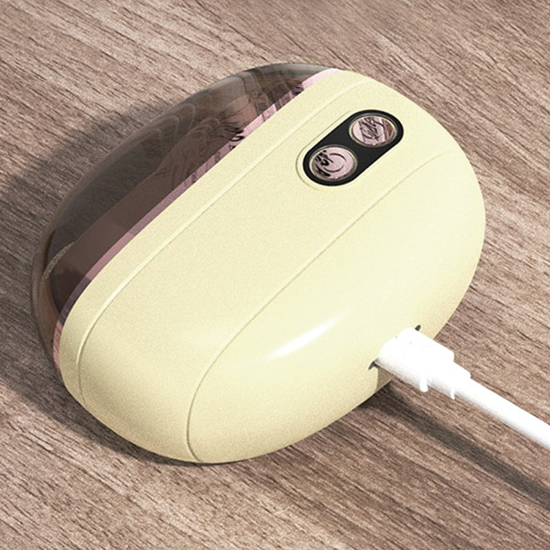 Electric Nail Trimmer and File with Pressure Sensing Stop and LED Light